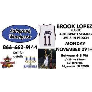 Brook Lopez autographed Basketball (New Jersey Nets) PRE ORDER signing 