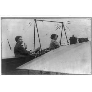  Photo Women in airplanes Mr. and Mrs. Wagner 1908