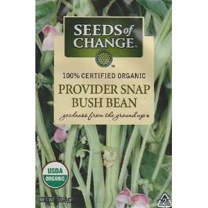  Seeds of Change Organic Provider Snap Bush Bean Seeds   18 
