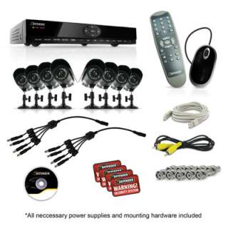 Defender 8 Channel DVR Security System with 8 Indoor/Outdoor Night 