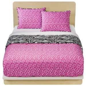   Zebra Girls Twin Comforter Set (4 Piece Bedding)