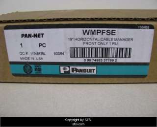   WMPFSE PatchLink Horizontal Cable Manager ~STSI 074983377992  