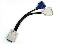 DVI I (M) to VGA & DVI D 2 ports (F) Splitter Cable 135  