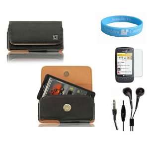  High Grade Horizontal Leather Case with Removable Spring Belt Clip 