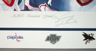 NHL Canadian Greats Trevor Linden Canucks Signed Print  