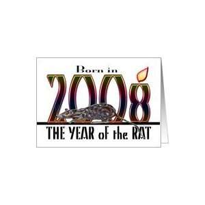  born in 2008   year of the Rat Card Health & Personal 