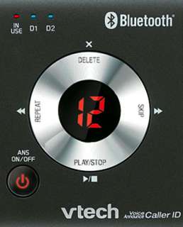   DECT 6.0 Cordless Phone, Black/Silver, 3 Handsets Electronics
