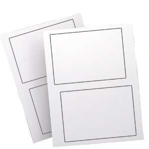   Blank Matte Labels / Permanent Adhesive Stickers   150 Sheets / 2
