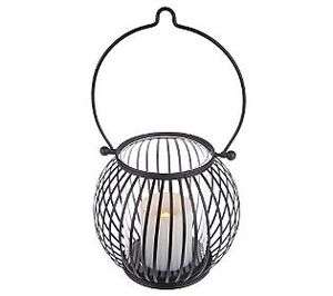   Outdoor Stand or Hanging Lantern with Flameless LED Candle and Timer