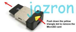 MR2 32GB Nano USB Flash Drive Reader Micro SDHC Black  