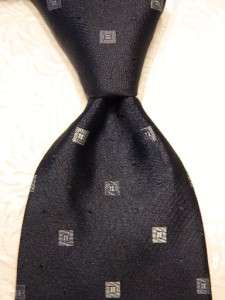 ERMENEGILDO ZEGNA Authentic LUXURY Silk Neck Tie Made in ITALY Navy 