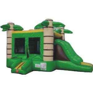 Bounce House Mini Tropical Palm Tree Inflatable Slide Free 