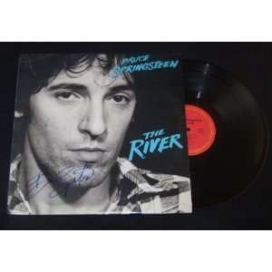 Bruce Springsteen The River   Signed Autographed  Record Album Lp with 