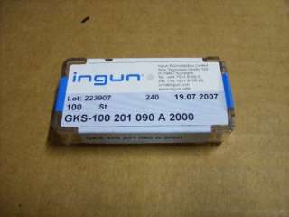 Ingun GKS 100 201 090 A 2000 Contact Pin Test Probe Steel Gold Plated 