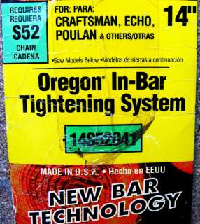 Oregon 14 inch Chain Saw Bar for Craftsman Echo Poulan + More   NEW 