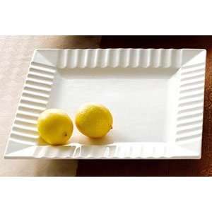  Cac China QE 21 Square Plate With Stripe