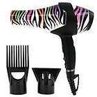 Hot Tools Rainbow Zebra 1875 Wat Ionic Salon Hair Dryer