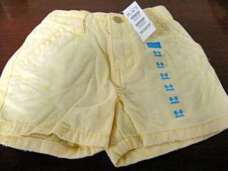 New Children Place pale yellow shorts boys 6 9 m  