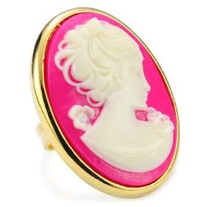  TARINA TARANTINO Classic Pink Cameo Mod Ring, Size 6.5 Jewelry