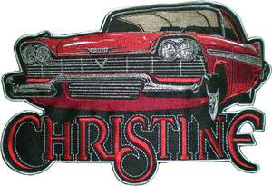 Christine Car Big Embroidered Patch for back 12 Plymouth Fury Stephen 