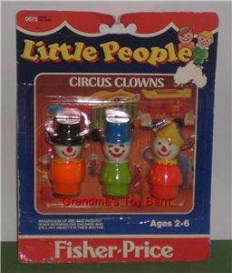 Vintage Fisher Price Little People Clowns Farmers Airport Crew Sets 