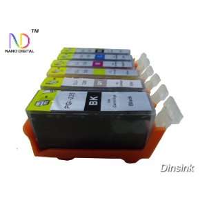 ND Brand Dinsink 6 Pack Compatible ink cartridge for Canon PGI 225 CLI 