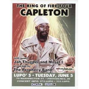  Capleton Concert Flyer Providence Lupos