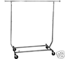 Collapsible Single Bar Rolling Rack
