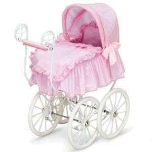  Toddler Girls Baby Doll Canopy Stroller Bed Victorian Pram 