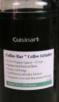 CUISINART COFFEE GRINDER BLACK DCG 20BK  