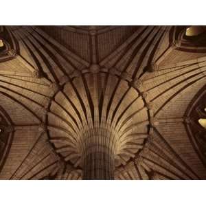 View of a Grandiose Ceiling in Cathedral in Ontario, Canada Stretched 