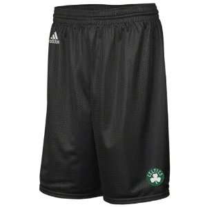  Boston Celtics Black Large Logo Mesh Shorts Sports 