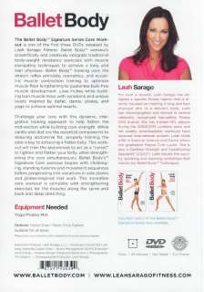   SIGNATURE SERIES DVD CORE ABDOMIN BARRE WORKOUT EXERCISE LEAH SARAGO