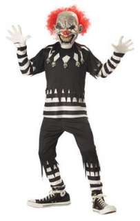 New Evil Bloody Scary Circus Psycho Clown Child Costume  