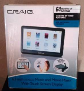 Brand New. Craig  Player cmp641f (4GB) Digital Media PlayerFast 