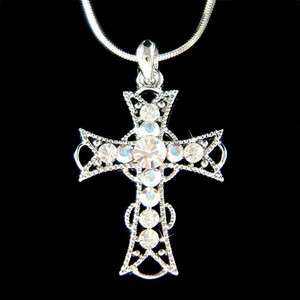 Swarovski Crystal jesus religious god Lord ~Holy CROSS~ Pendant 