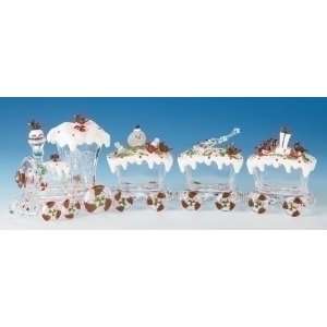   Piece Icy Crystal Holly Berry Christmas Train Set