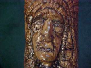 CUSTOM HAND CARVED NATIVE AMERICAN INDIAN WALKING STICK CANE ONE OF A 