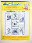 Peekaboo Houses 34 x 29 Embroidery & Applique Quilt Pattern  