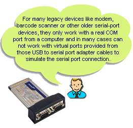 Hi Speed Serial Port PCMCIA Cardbus Card For Laptop PC  