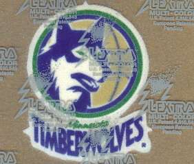 Minnesota Timberwolves 3 inch Lextra Iron On Logo Patch  