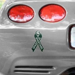  NCAA Michigan State Spartans Repositionable Ribbon Car Decal 