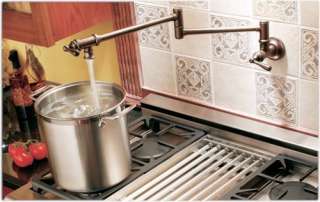   S664 Pot Filler Two Handle Kitchen Faucet, Chrome