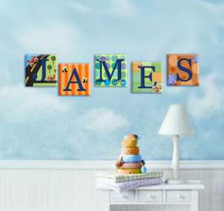 PERSONALISED LETTERS PRINTED ON CANVAS BOYS GIRLS  