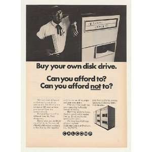  1973 CalComp Buy Your Own Computer Disk Drive Print Ad 