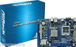 ASROCK INTEL G41M VS3 R2.0 mATX LGA775 FSB1333 2 x DDR3 1333  