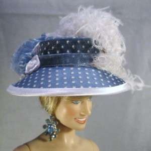   OOAK Fashion Doll Hat on my Franklin Mint Princess Diana Doll  