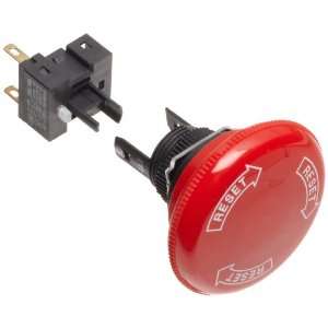   40mm Diameter, Red, Triple Pole Single Throw Normally Closed Contacts