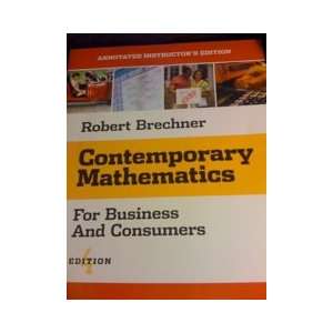  Contemporary Mathematics (4th Annotated Instructors 