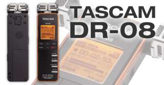 Tascam DR 08 Handheld Portable Digital Recorder  NEW  